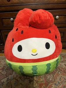 Sanrio My Melody Watermelon 26" Squishmallow Hello Kitty Plush EUC - Picture 1 of 6