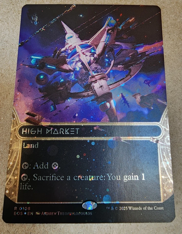 High Market - #108 (Borderless) (Galaxy Foil) Edge of Eternities - Mtg - Image 1 of 1