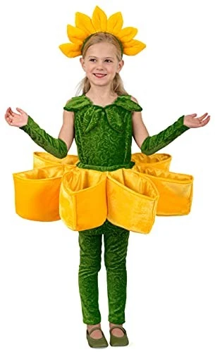 Disfraz de bolsillo de pétalos de girasol para niños Halloween pequeño Foto 1 de 1