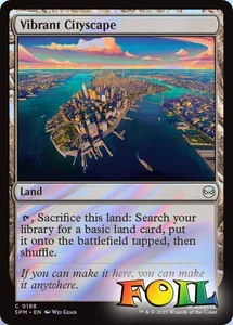 Vibrant Cityscape 0188 MTG Marvel's Spider-Man Common NP Foil - Picture 1 of 1