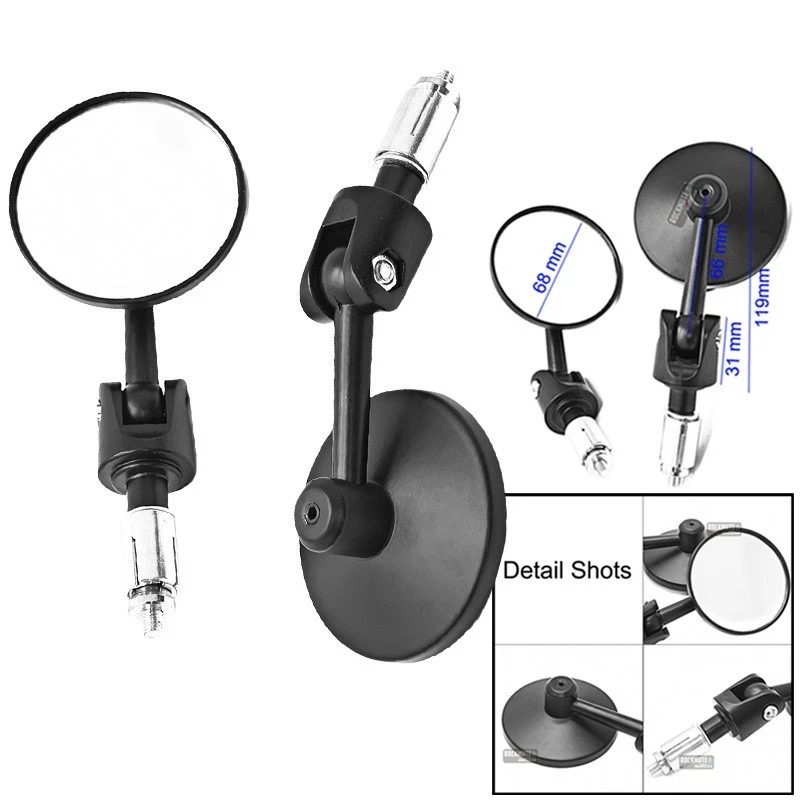 Боковое зеркало заднего вида с рукояткой для SUZUKI VZ VL 800 1500 RV200 GW250 LS650 - Изображение 1 из 4