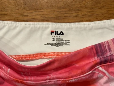 Pantalón corto deportivo FILA multicolor para mujer talla XL. Gimnasio para caminar tenis Pickleball. Nuevo sin etiquetas Foto 1 de 3