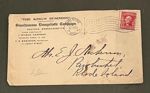 1907 HOLYOKE MA PRESBYTERIANISCHE KIRCHE EVANGELISTISCHE KAMPAGNE EVANGELIST CHAPMAN!! - Bild 1 von 3