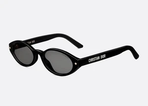 Christian Dior DIORPACIFIC R1I Black Dark Grey Lens Women Sunglasses AUTHENTIC - Picture 1 of 6