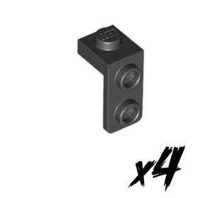 4x LEGO 79389 • 1x2 bracket • Angolo • Nero • Black - Foto 1 di 1