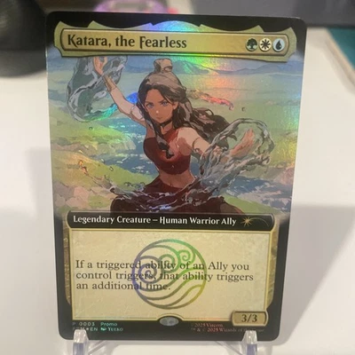 SDCC Magic The Gathering Avatar Katara The Fearless Promo Card - Image 1 of 3