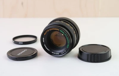 Auto Chinon Multi-Coated f/1.7 50mm Fast Prime lens with Pentax PK mount - Image 1 of 4