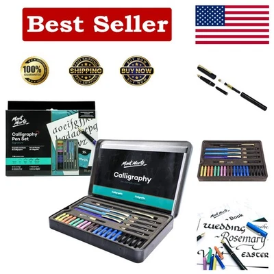 Juego de bolígrafos de caligrafía de lujo de 32 piezas con plumillas y libro de ejercicios para el crecimiento de habilidades Foto 1 de 4