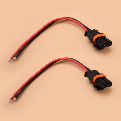 2x Radiator Cooling Fan Connector Pigtail Wiring Harness Fit For Volvo Lincoln - Image 1 of 4