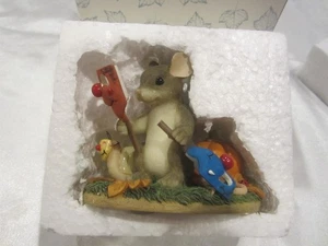 Charming Tails Mackenzie Mouse Put On A Happy Face #85/100 with Box Fitz & Floyd - Picture 1 of 16