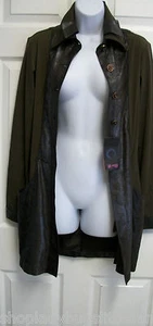 NEW SAVE THE QUEEN STRETCHY COPPER BUTTON TUNIC JACKET TOP OR MINI DRESS ITALY - Picture 1 of 12