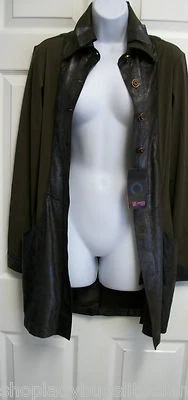 NEW SAVE THE QUEEN STRETCHY COPPER BUTTON TUNIC JACKET TOP OR MINI DRESS ITALY - Image 1 of 4