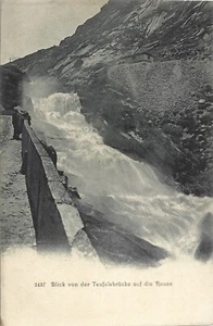 Blick von Der Teufelsbrucke auf die Reuss - Non viaggiata primi '900 - Imagen 1 de 2