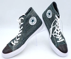Converse All Star Chuck Taylor Green Gray high top fly knit sneakers men size 13 - Picture 1 of 9