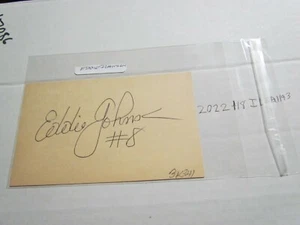Eddie Johnson Signed Postcard  - Picture 1 of 2