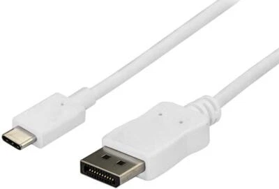 USB-C Male to DisplayPort Male Adaptor Lead, 3m White - STARTECH - Image 1 of 2