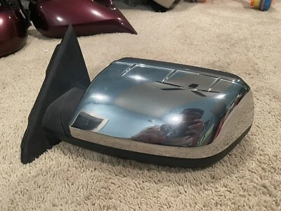 ✅ 2009-2012 Ford Flex DRIVER LEFT Exterior Door Mirror HEATED Light CHROME - Image 1 of 4