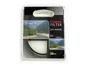 Canon Genuine 58mm UV Haze Protective Filter -SEALED BRAND NEW IN BOX! - Picture 1 of 4
