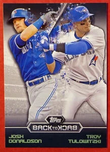 2016 Topps Josh Donaldson & Troy Tulowitzki Back to Back #B2B-15 (Blue Jays) - Picture 1 of 1