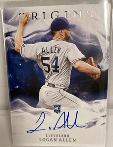 2020 Panini Chronicles Baseball Origins Autograph Indians LOGAN ALLEN RC Auto - Bild 1 von 2