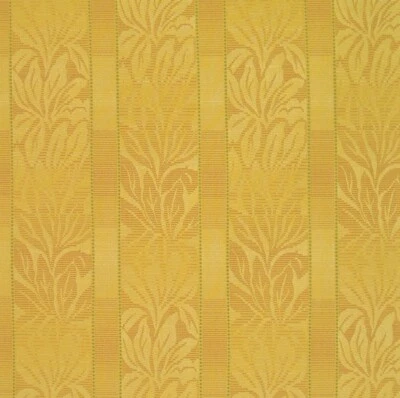 Barbados Sunlight Yellow Gold Leaf Stripe Crypton Upholstery Fabric 0405544 - Image 1 of 2