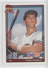 1991 Topps Traded Grey Backs Chris Wimmer #130T Rookie RC
