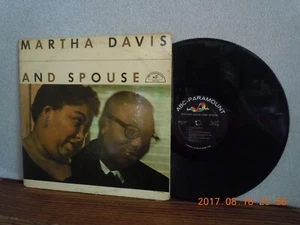 DAVIS,MARTHA Vinyl lp...AND SPOUSE...ABC-PARAMOUNT...VG/VG...'57 - Picture 1 of 2