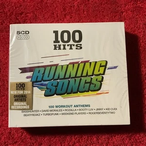 100 Hits Running Songs 5 CD's David Morales, Basshunter, Rozalla, Jinny,Ken NEW - Picture 1 of 2