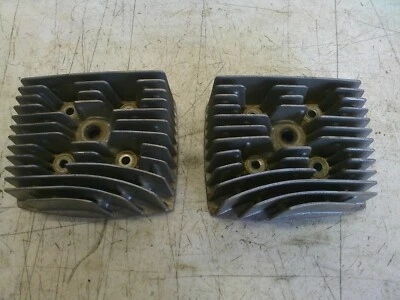 1967-1968 Yamaha YR1 350 Grand Prix левая правая головка блока цилиндров двигателя пара - Изображение 1 из 4