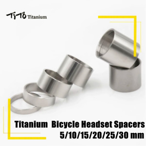 TiTo 5-30mm Titanium Bicycle Headset Washer Front Fork Handlebar Raising Spacer