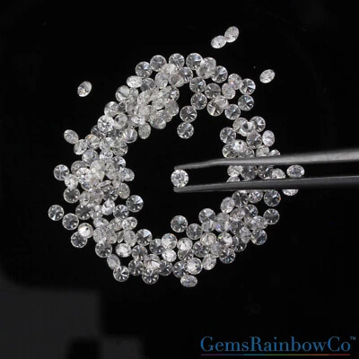Natural White Diamond, Earth Mined Diamond F-G Color, VS1 clarity, siz 0.9 & 3mm - Image 1 of 4