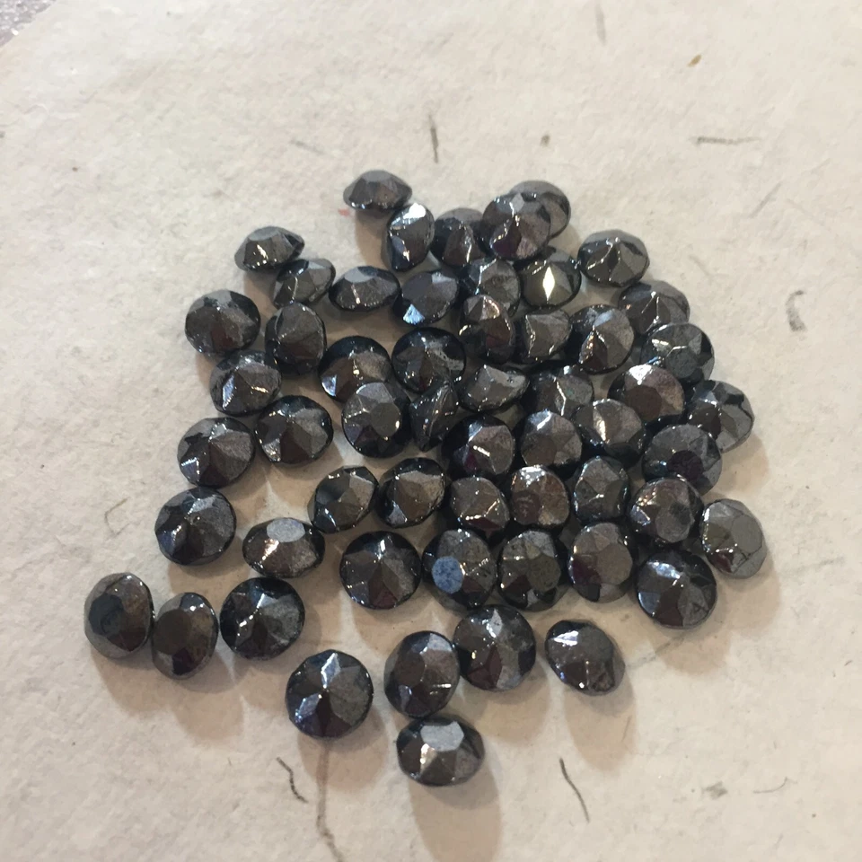 BM182 Vintage Cristal Estrás SS40 Hematita Facetado Parte Superior Punta Trasera (50) Foto 1 de 1