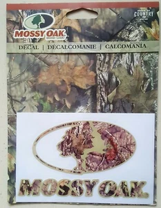 Mossy Oak Brand Break-Up Hunting Camo Country Living Decal With Green Trim - Picture 1 of 3