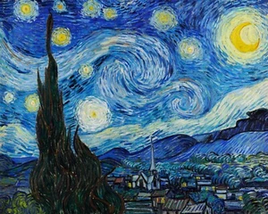 11934.Poster decor.Home Wall.Room art.Van Gogh painting.Starry Night.Classic - Picture 1 of 1
