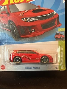 Hot Wheels Subaru WRX STI Hatchback Red Diecast Sealed NM Condition - Picture 1 of 3
