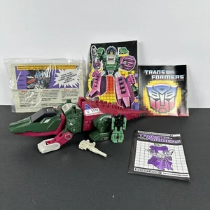 Transformers Skullcruncher 100% Complete Headmaster Grax Tail G1 Vintage - Picture 1 of 13