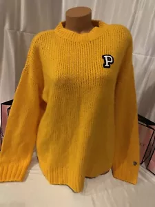 Victorias Secret PINK Pullover Logo "P" Medium super weich gelb - Bild 1 von 1