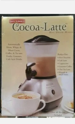 Back to Basics Cocoa Latte CM300BR Coffee Hot Chocolate Tea Cappuccino Tea Cafe - Image 1 of 4
