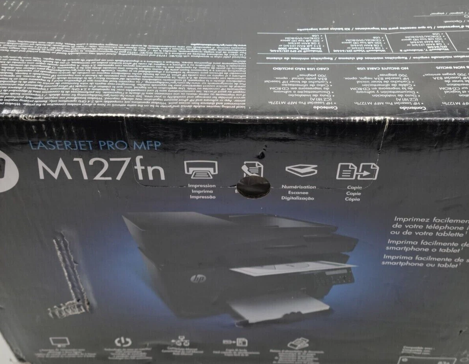BRAND NEW HP LaserJet Pro MFP M127fn All-In-One Laser Printer - Image 1 of 1