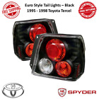 Spyder Euro Style Tail Lights Pair Black For 1995-1998 Toyota Tercel #5008053