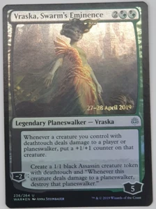 Magic The Gathering - Vraska Swarm's Eminence Foil Card - War of the Spark Promo - Picture 1 of 2
