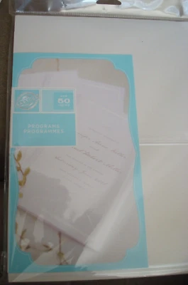 PROGRAMAS DE JARDINERO PARA BODAS ETC BORDE BLANCO PERLA Foto 1 de 4