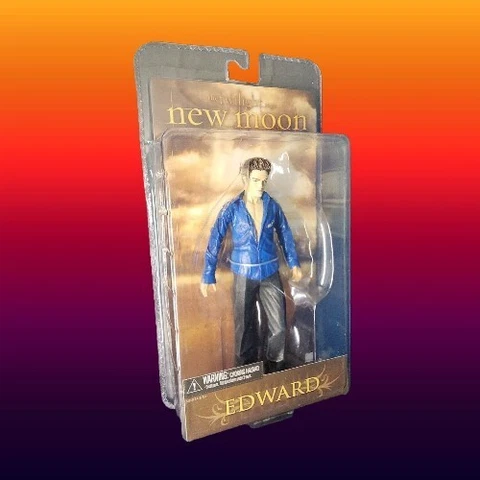 Twilight New Moon Series 2 Edward Cullen Blue Shirt 7" Figure SPARKLE NIP Cover