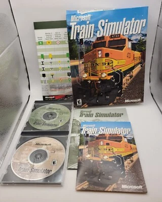 2001 Microsoft Train Simulator PC game complete big box opened but never used - Image 1 of 3