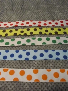10 Yards 1,5 Zoll Tupfen Grosrain Band - Bild 1 von 1