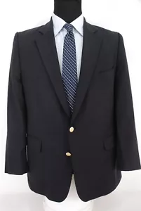 Daks Signature 2Btn Navy Blue Blazer 100% Wool Double Vent Men’s 40S - Picture 1 of 7