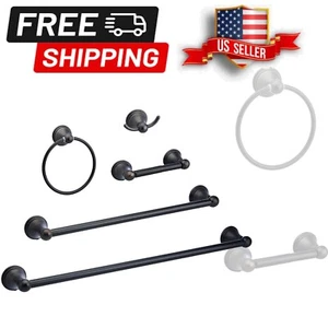 Variety Pack of 5 Modern Bathroom Accessories with Durable Oil Rubbed Finish - Picture 1 of 11