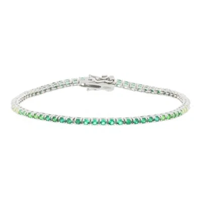 URANIA PREZIOSI - Bracciale Tennis in argento con brillanti da 2 mm - 18 cm - Immagine 1 di 2