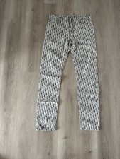 Dior men jeans gray Oblique Black White