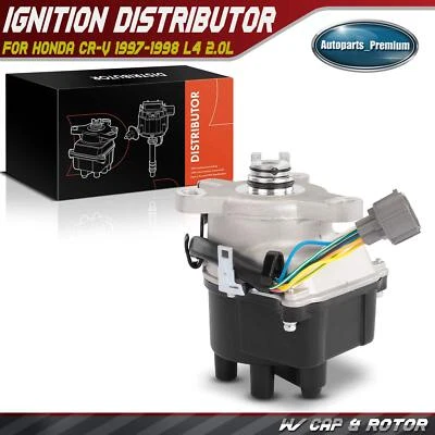 Distribuidor de encendido para Honda CR-V 1997-1998 L4 2,0 L con tapa y rotor 4 cilindros Foto 1 de 4